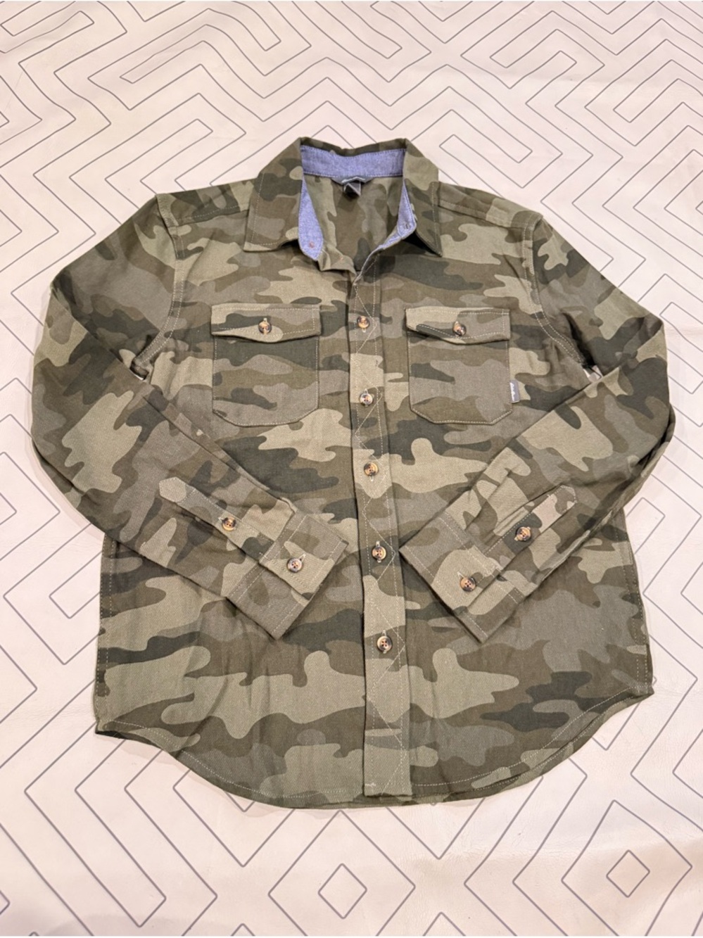 Eddie Bauer Camo Button Down